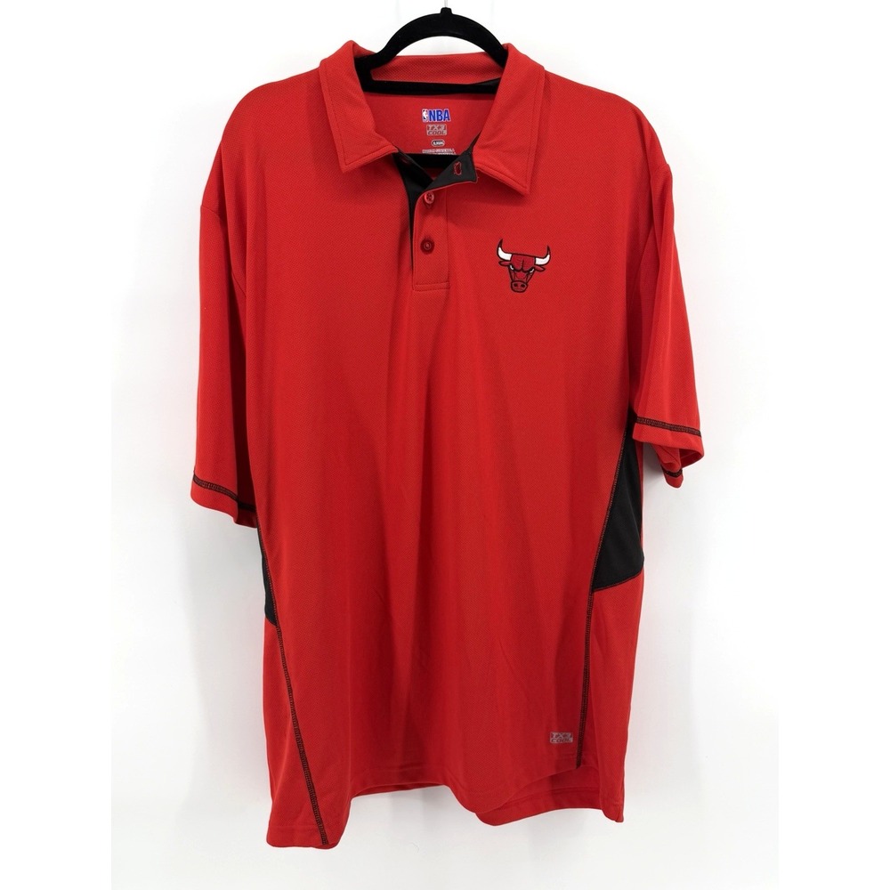 NBA Chicago Bulls NBA Brand Sport Polo TX3 Cool Shirt Men XL Basketball Sports